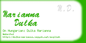 marianna dulka business card